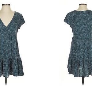 LA Hearts Babydoll Tiered Dress Baby Pink